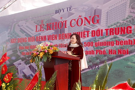 Khởi công xây dựng Bệnh viện bệnh Nhiệt đới Trung ương